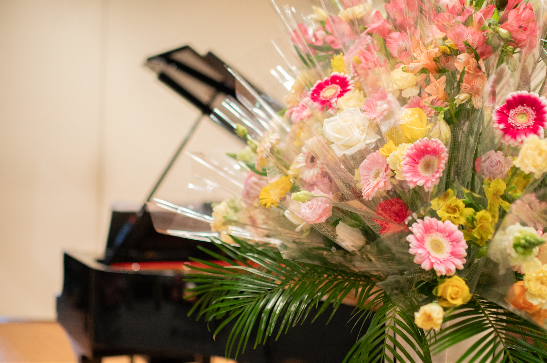 ピアノ発表会　お花と